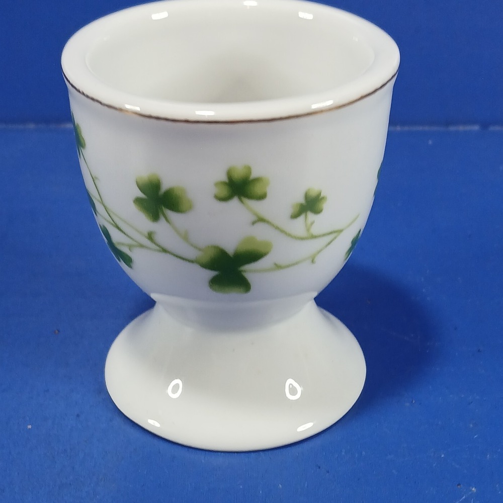 Irish Souvenir Egg Cup Ireland Clovers